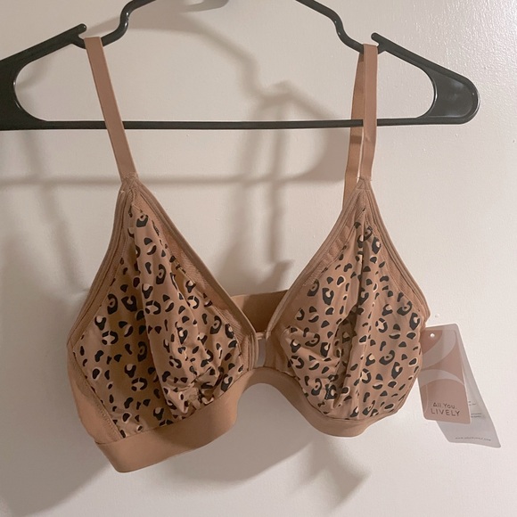 Leopard Print Bralette Size 2 - Picture 1 of 2